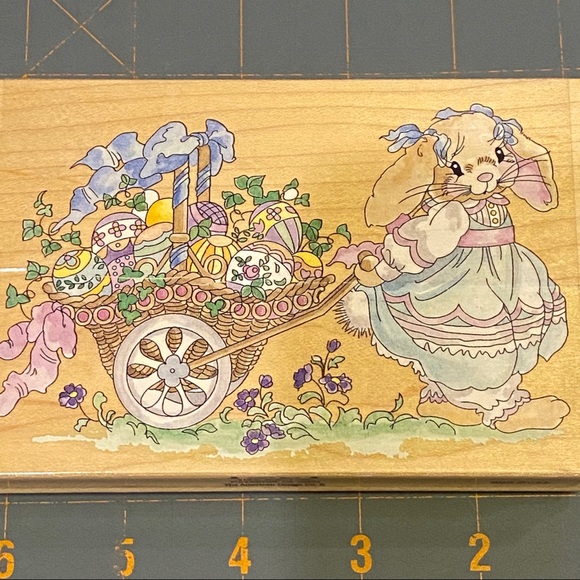 Retired Stamps Happen #80167 Cart of Easter Eggs - Picture 8 of 8